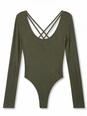 Grön body | Storlek M - 💕 30% bundlerabatt vid köp av minst två artiklar. 🌸 Grön body                                                 ✔️Märke: 77th flea                                                  📏Storlek M ❗️Lite lösa trådar i ryggen enligt bild, annars fint använt skick
