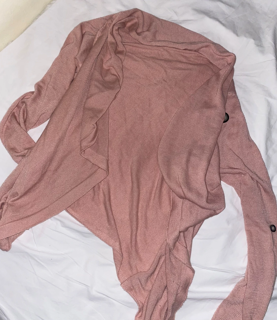 Superskön rosa, typ omlott kofta  - 1