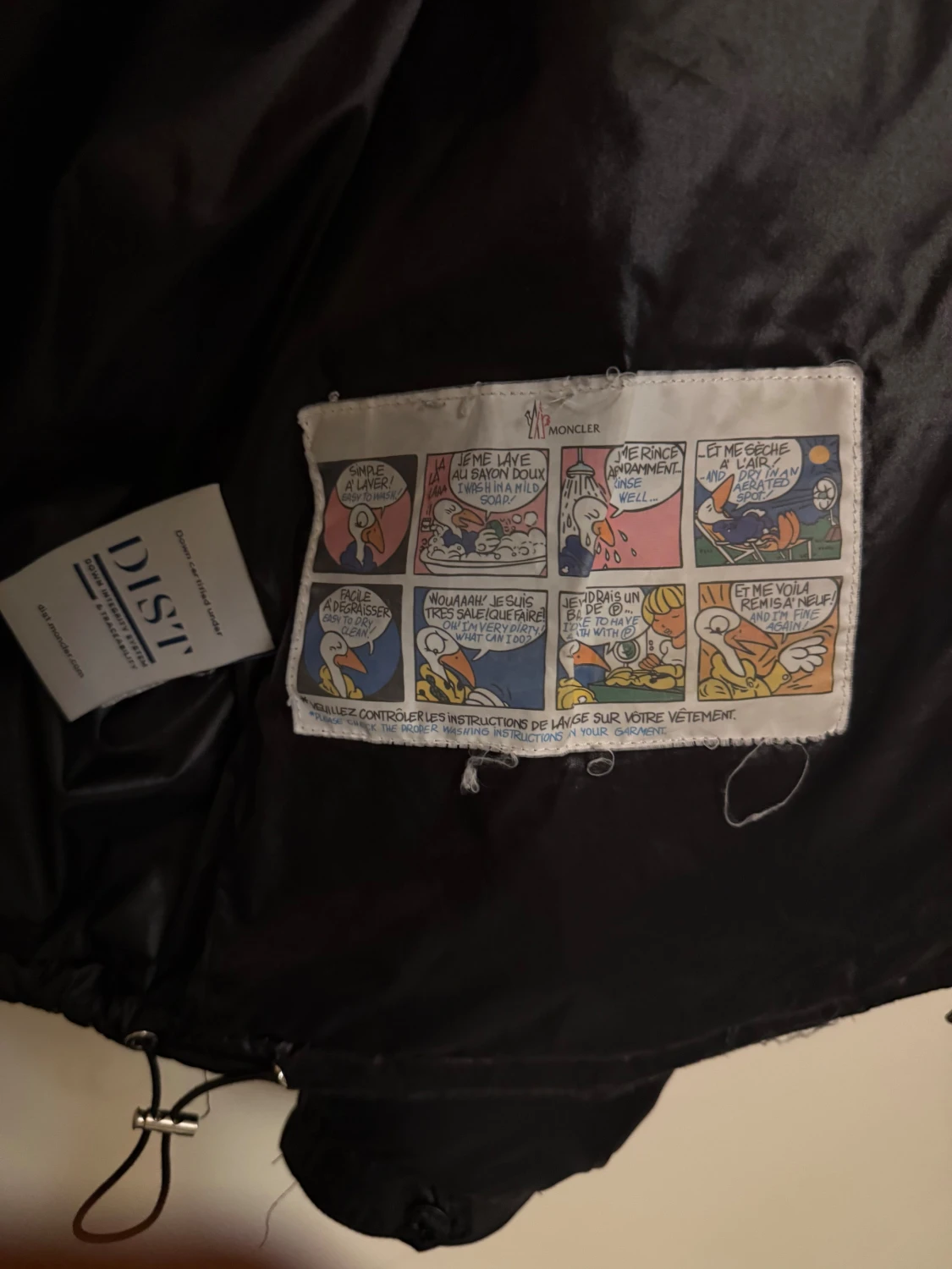Svart Moncler Montbeliard down - 2