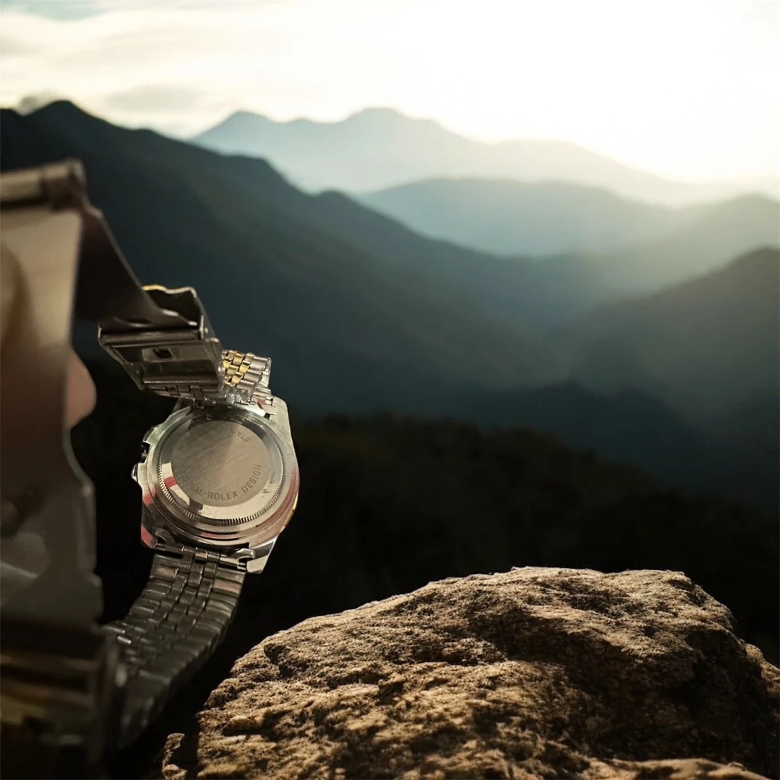 Tvåfärgad armbandsklocka - 3