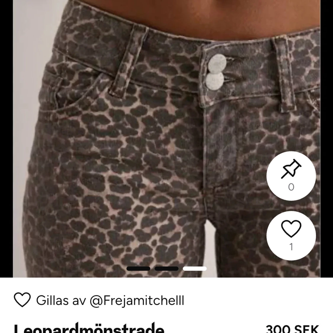 Leopardmönstrade jeans från Nelly