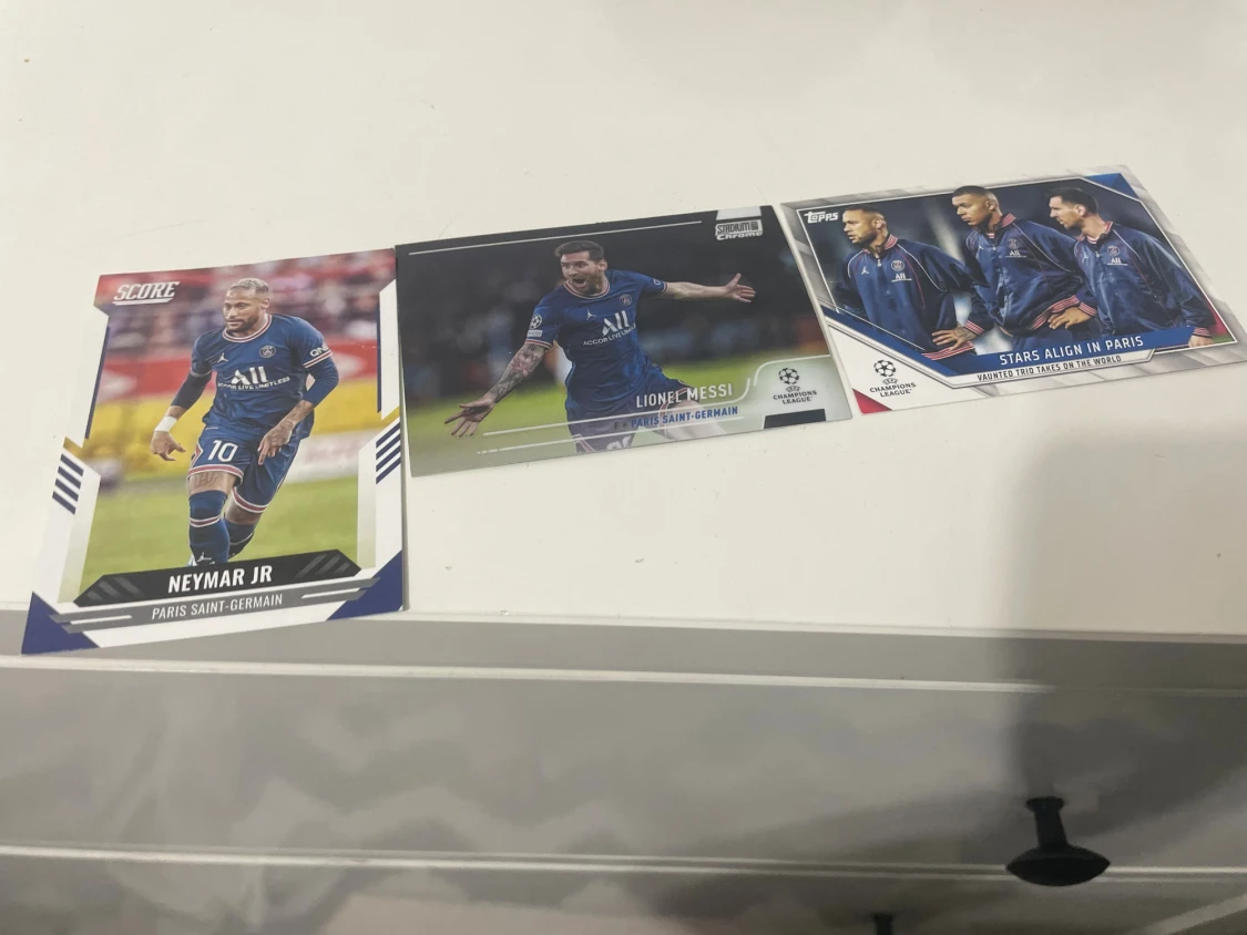 Paris Saint-Germain Fotbollskort: Neymar Jr & Lionel Messi