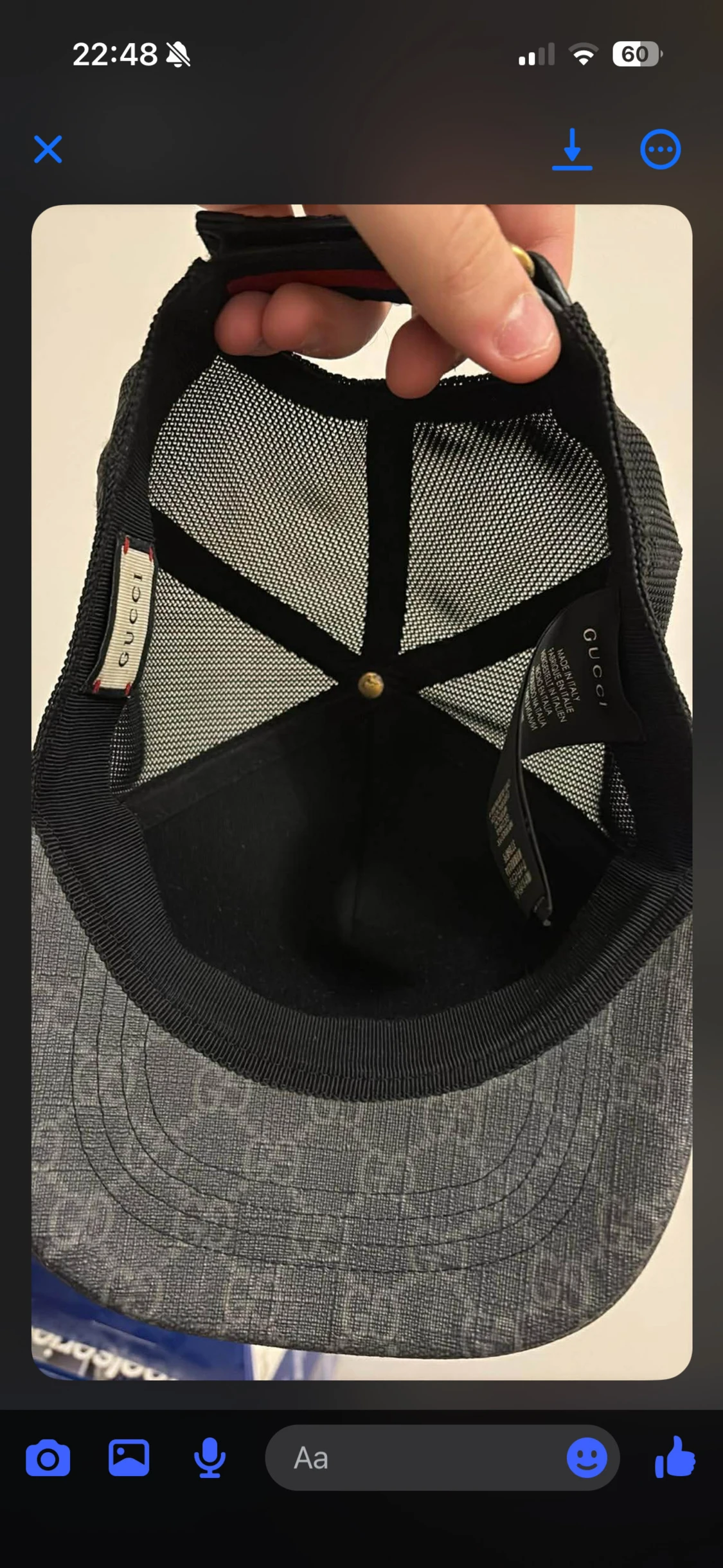 Gucci keps med röd vargtryck - 2