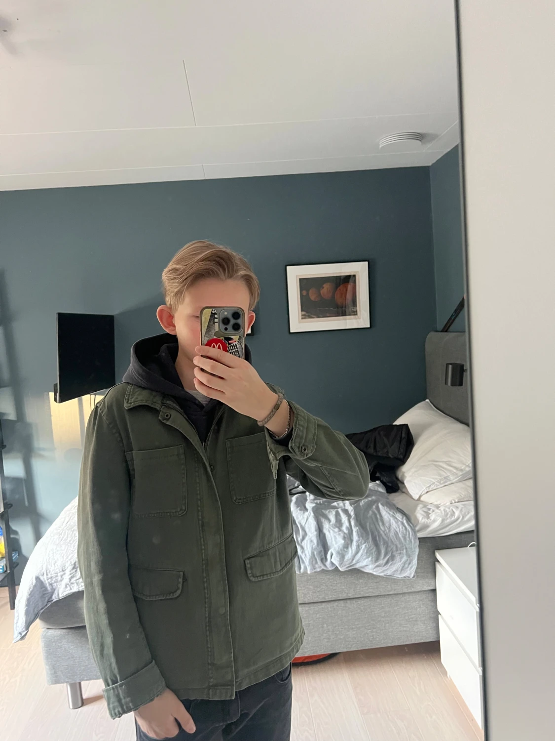 Grön overshirt från H&M