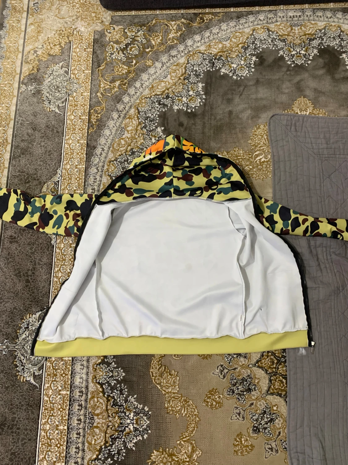 BAPE camo hoodie med shark-hood - 2