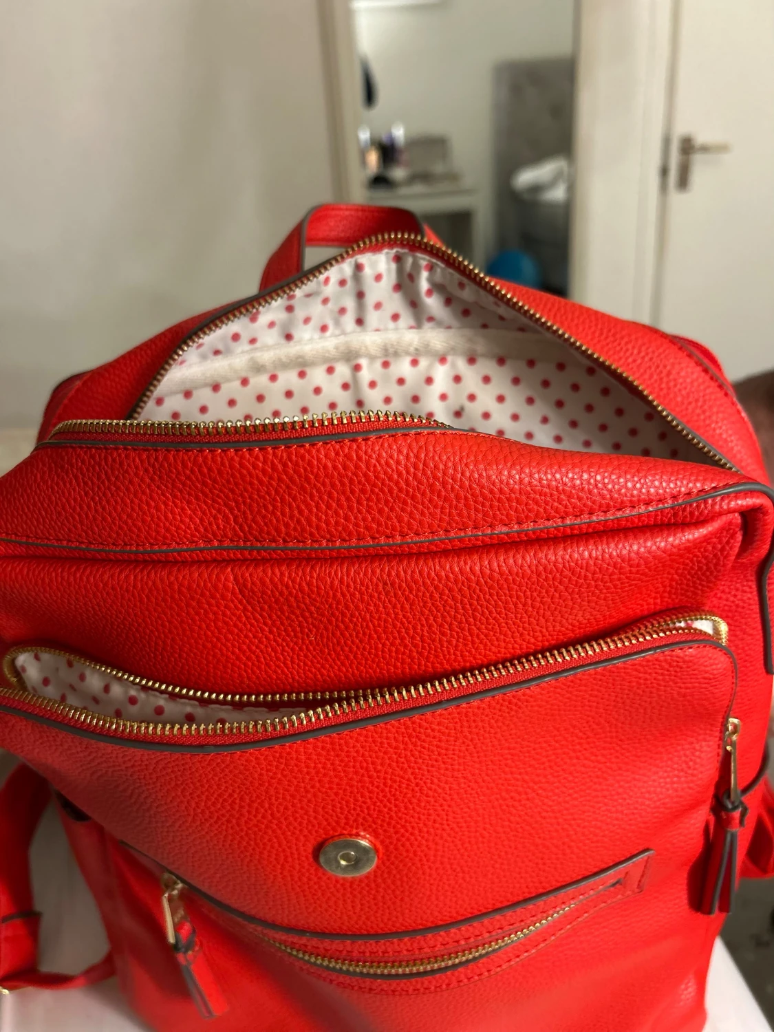 Röd Don Donna ryggsäck - 3