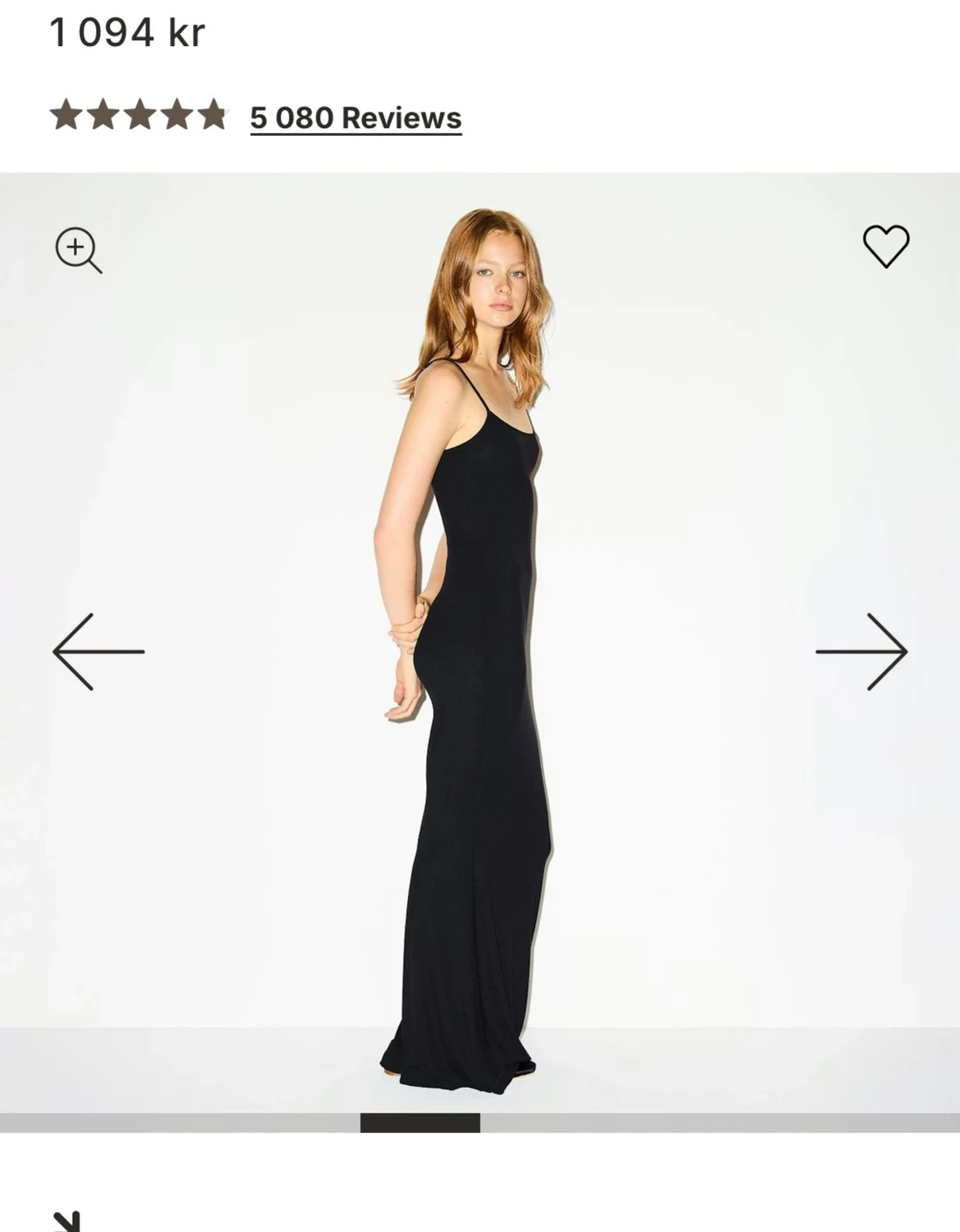 Skims långklänning Svart - 2