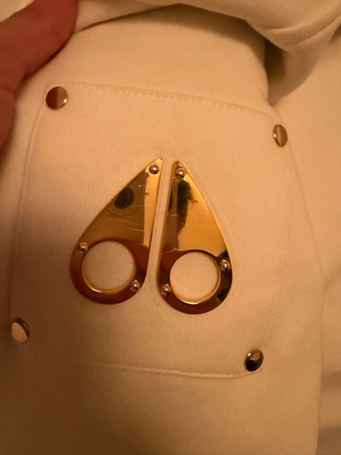 Vit teddyjacka från Moose Knuckles - 1