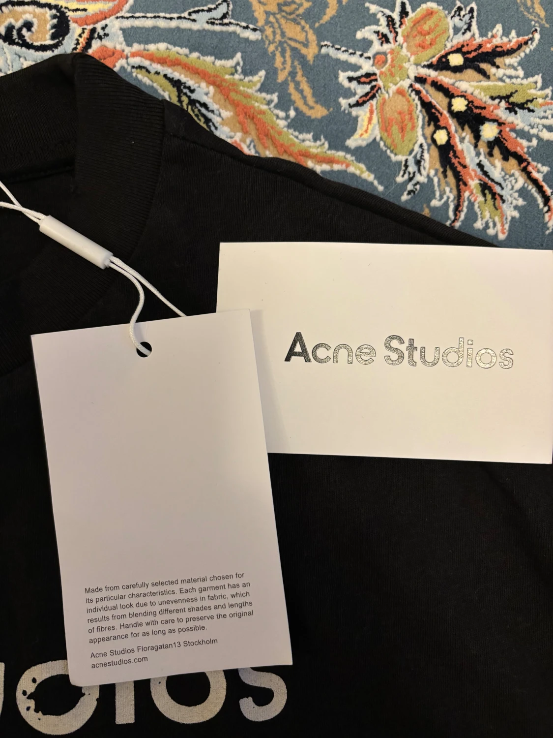 Svart Acne Studios t-shirt Stockholm - 3