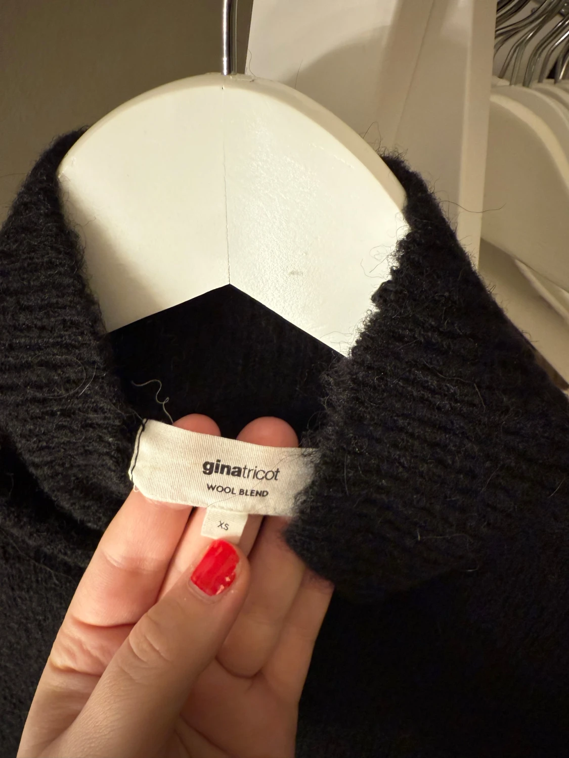 Svart polotröja i ullblandning Gina Tricot - 3