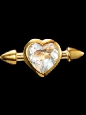 Maria Nilsdotter, byte av färg på sten - Intressekoll- jag har ett par örhängen som på bild i fint skick, guldhjärta med genomskinlig sten. Önskar byta till guldhjärta med röd Sten. Någon som vill byta? 