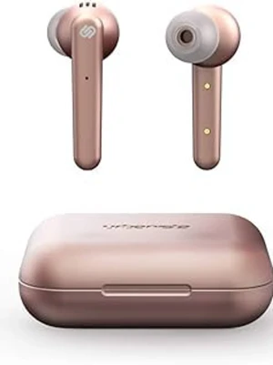 Rosa trådlösa in-ear hörlurar Urbanista - Snygga trådlösa in-ear hörlurar från Urbanista i metallic rosa. Kommer med matchande laddningsetui och USB-kabel. Hörlurarna har en stilren, modern design med silikonproppar för bekväm passform och touchkontroller på sidan. Nya oanvända medföljer en ny laddare finns på eskilsvägen vid Haninge centrum men kan träffas upp i närheten eller skicka på posten swish eller kontanter 