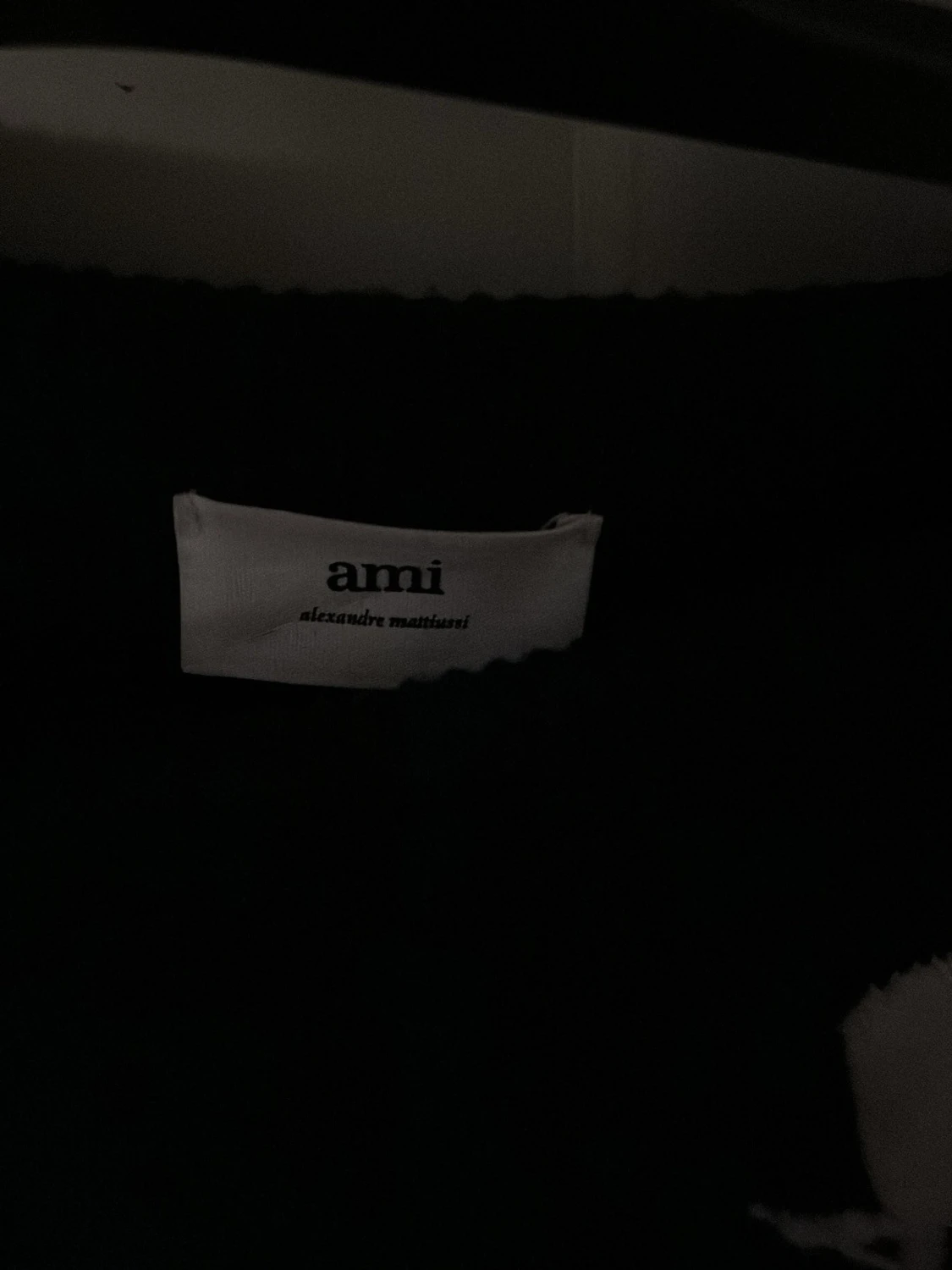 Svart stickad tröja från Ami Paris - 1