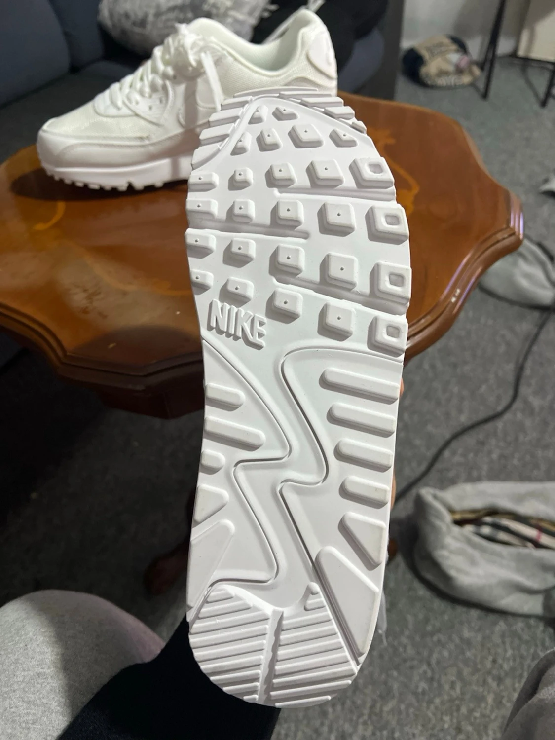 Nike Air Max 90 vita sneakers ingen låda tillkommer - 3