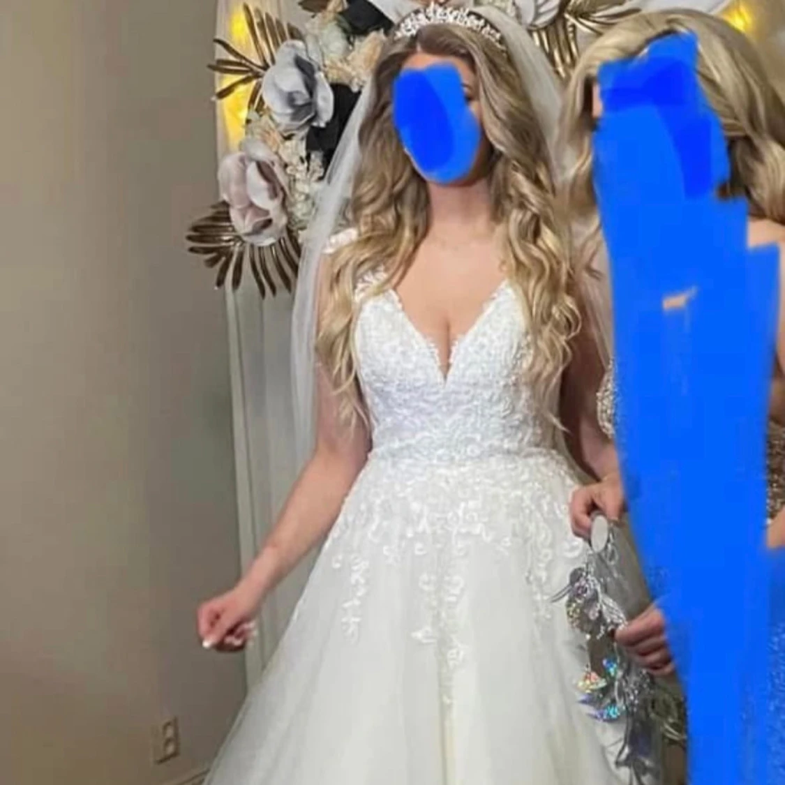 Vit Crème bröllopsklänning f. Ladybird