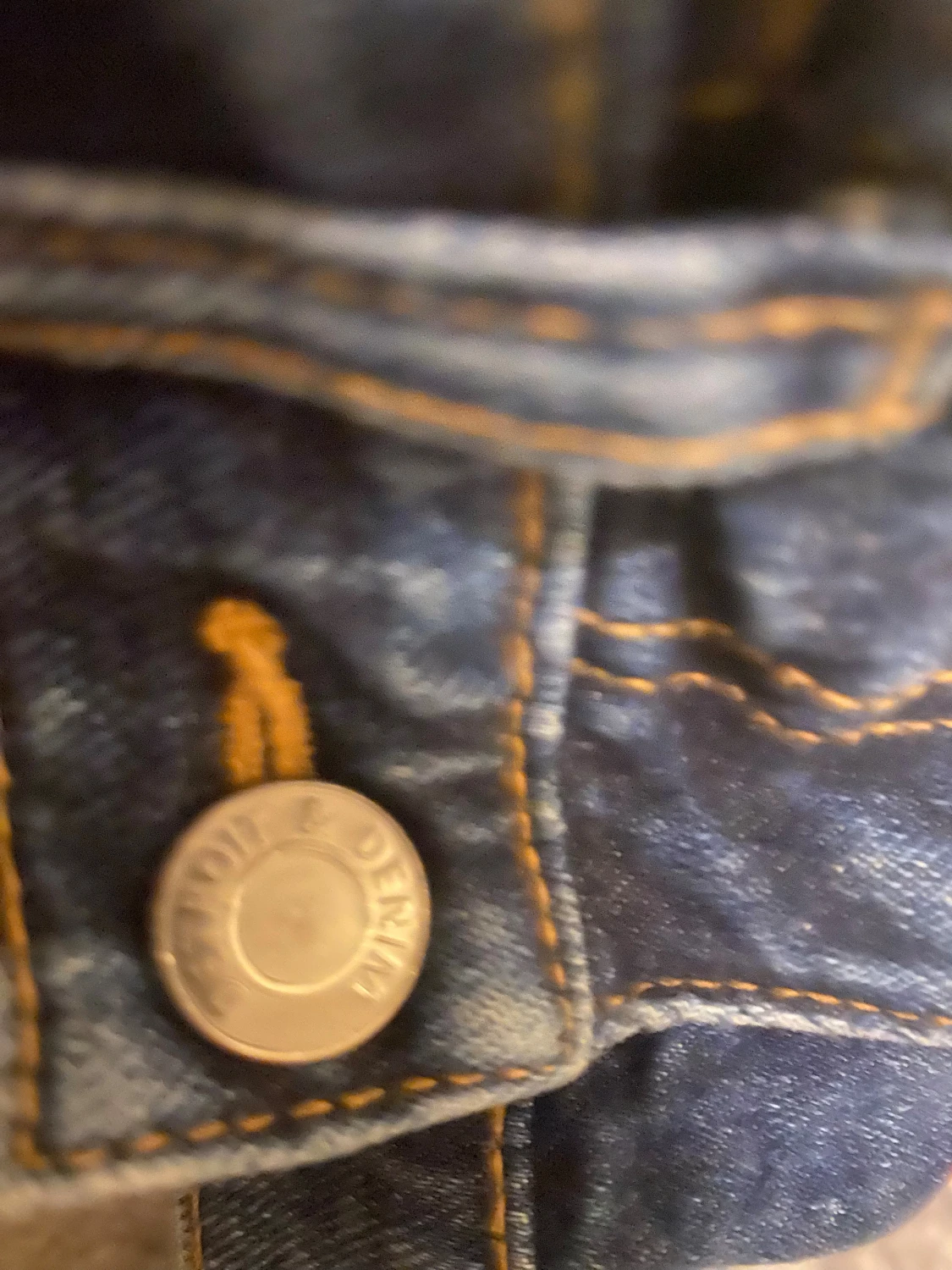 Blå jeansbyxor från Lindex, strl 140 - 4