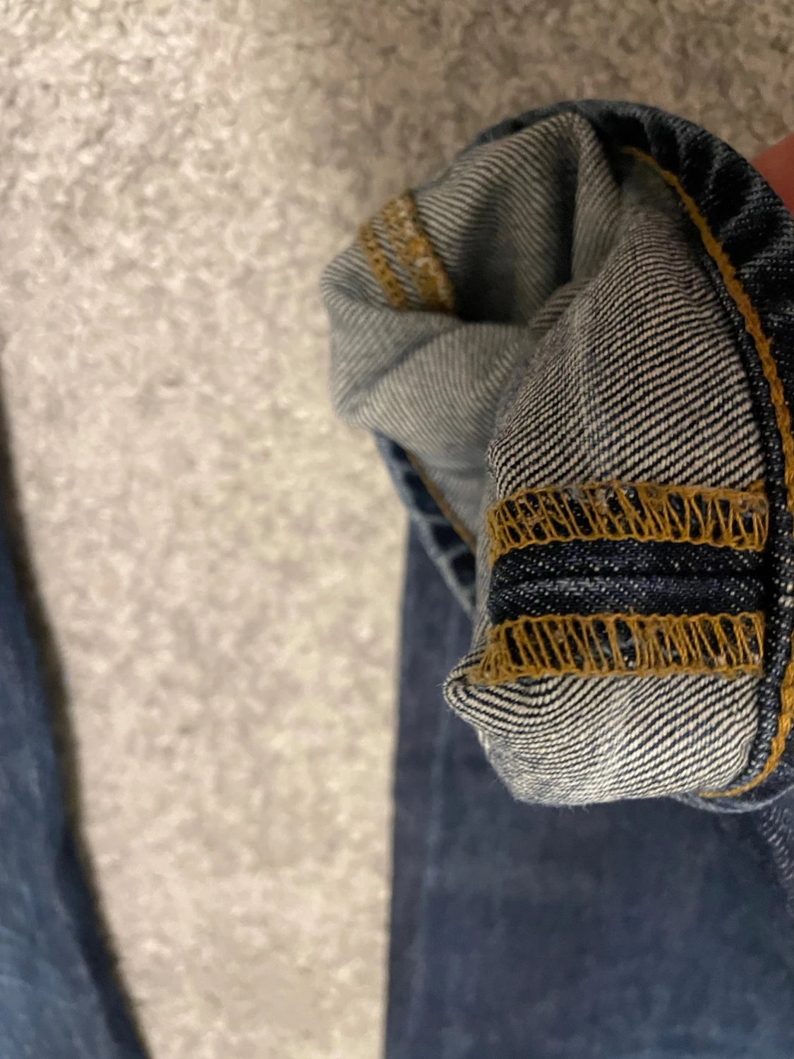 Mörkblå jeans från HOPE, straight fit - 4