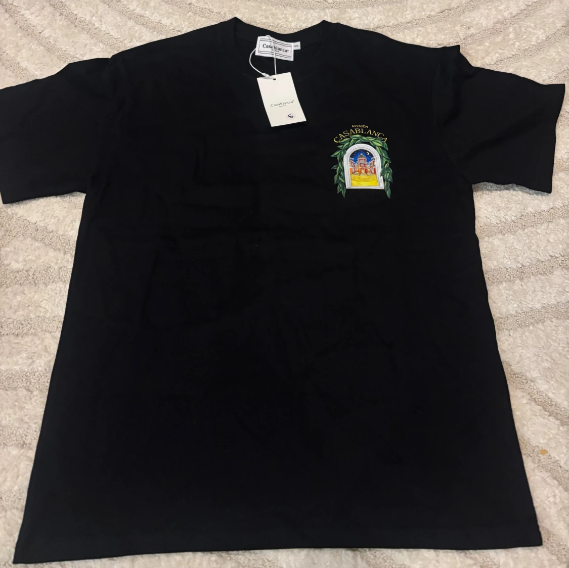 Svart Casablanca t-shirt med tryck