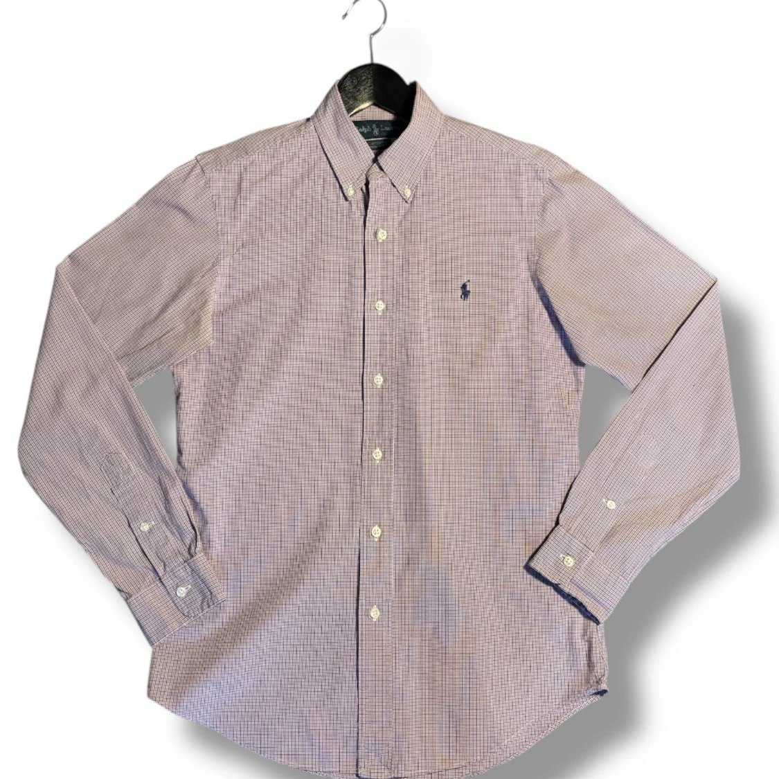 Polo Ralph Lauren rutig skjorta ”lila” | Herr M storlek 15’ |