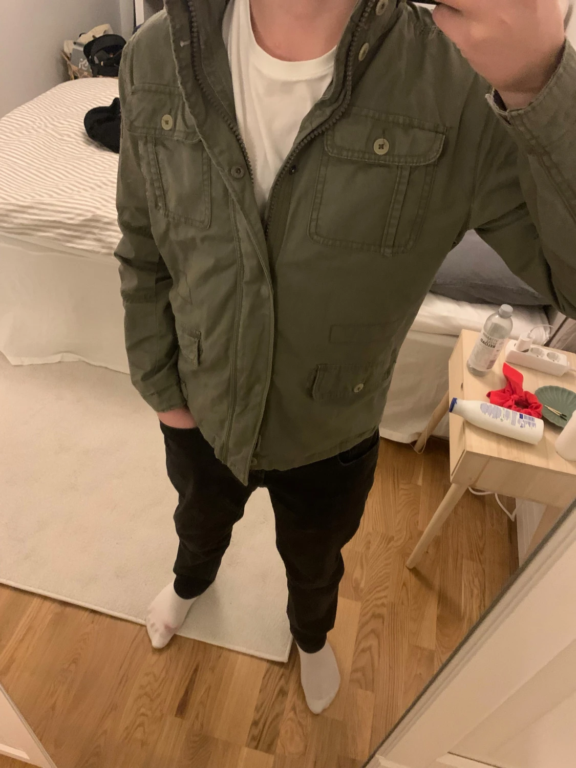 Olivgrön parkajacka från Brandit - 2