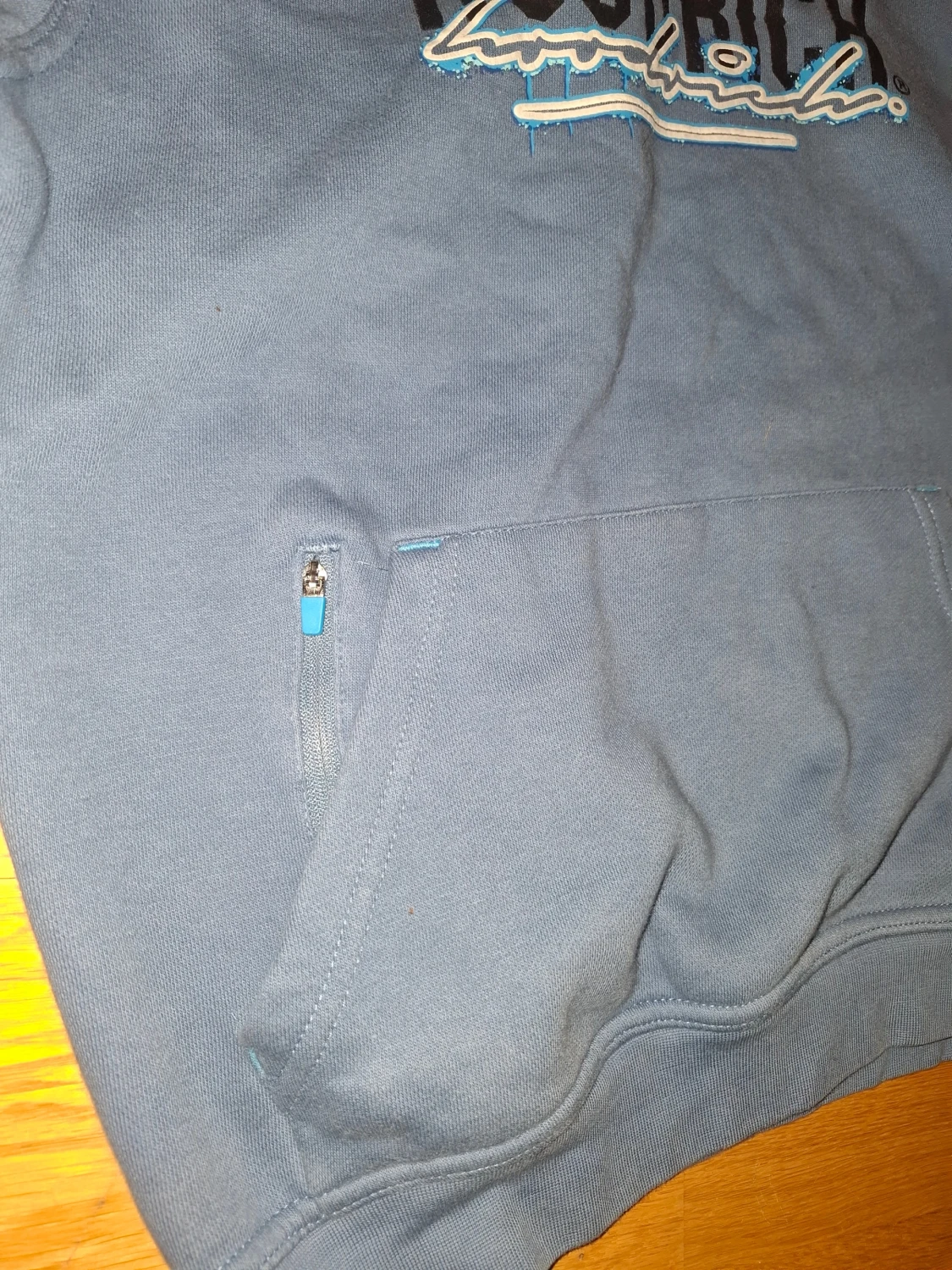 Blå hoodie från Hoodrich med huva - 1