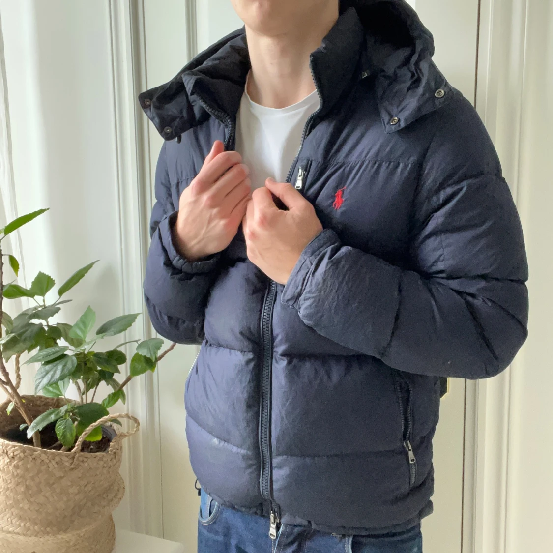 Ralph Lauren dun jacka mörkblå