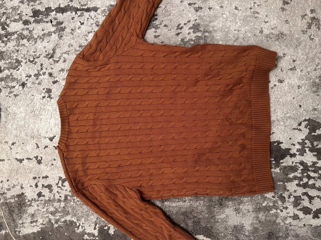 Brun kabelstickad tröja Polo Ralph Lauren - 3