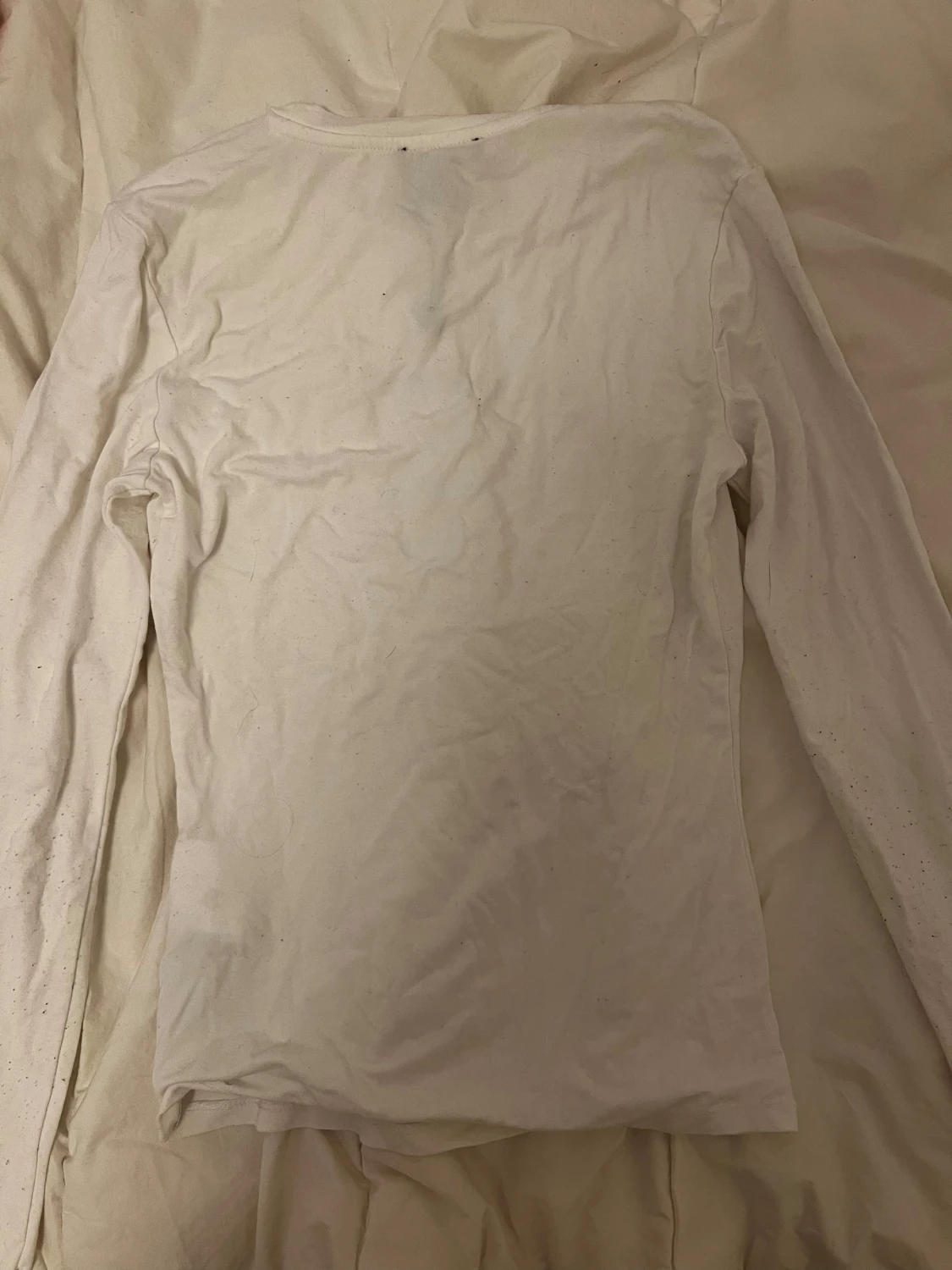 Vit långärmad topp från Amisu XS - 3