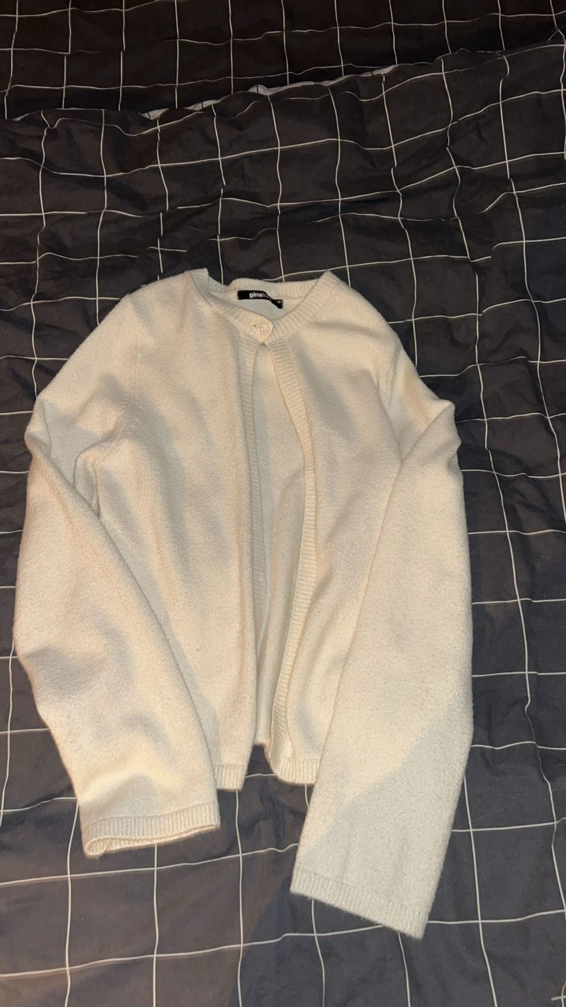 Vit kofta från Gina Tricot