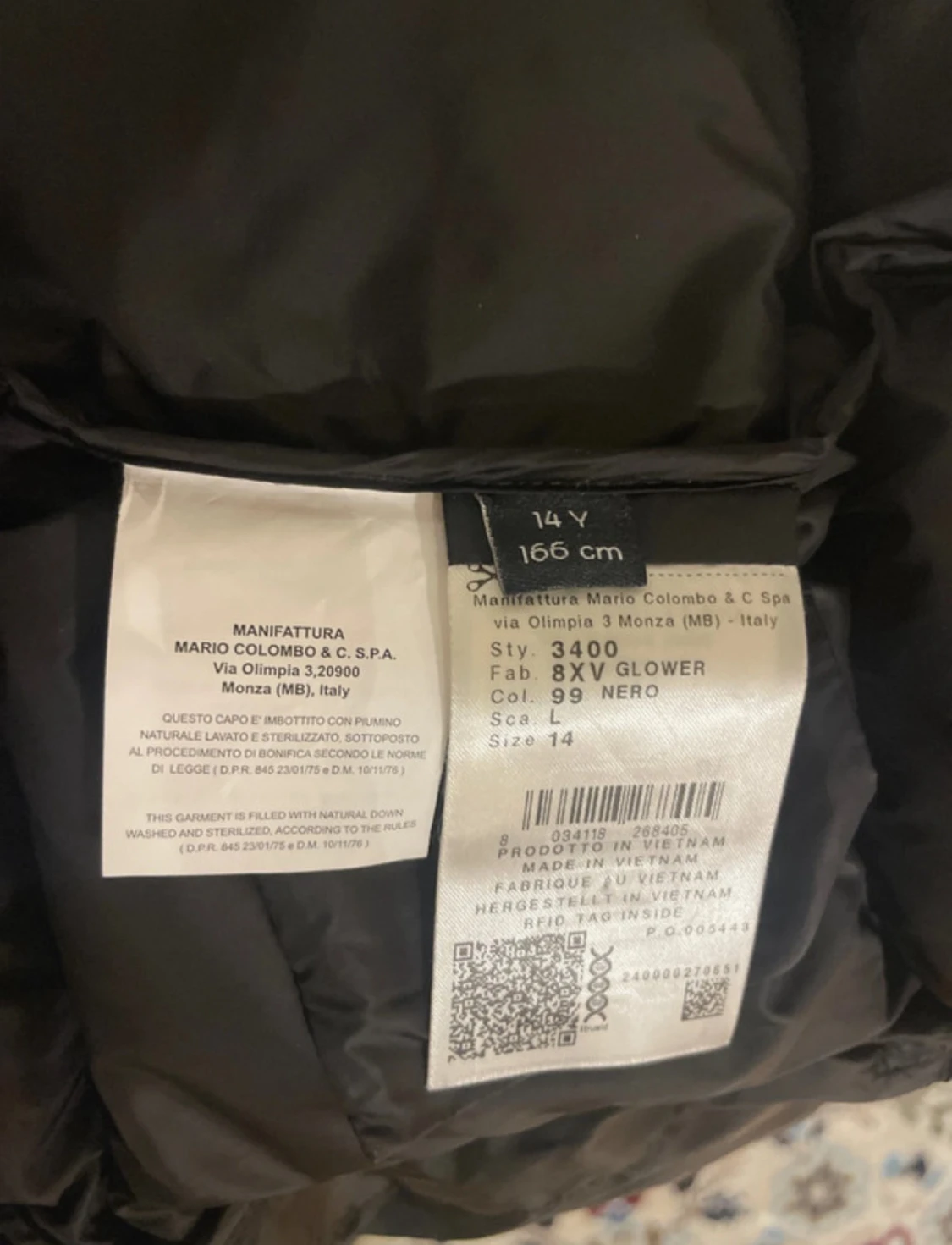 Svart Colmar pufferjacka med huva - 4