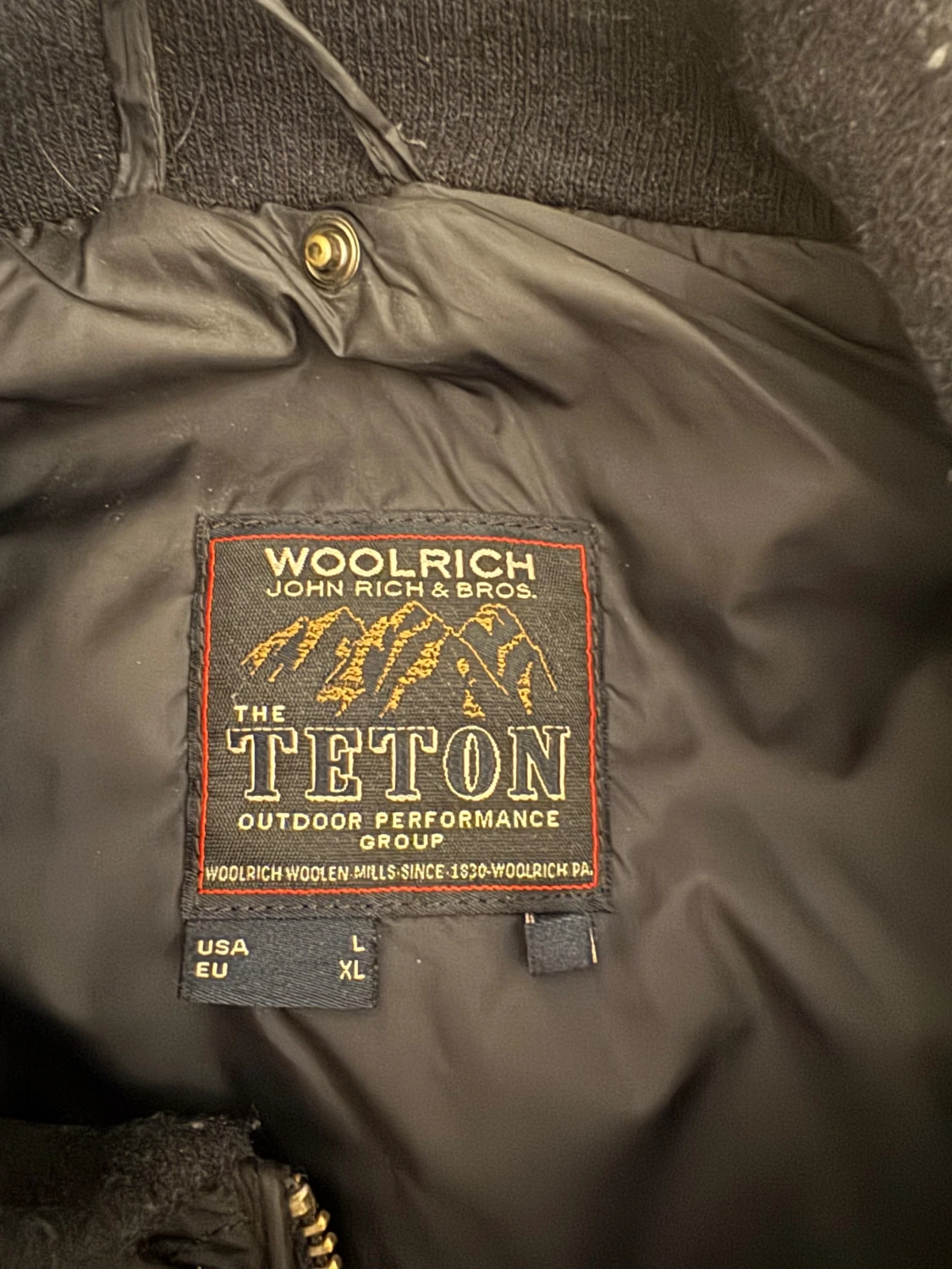Mörkblå pufferjacka Woolrich Teton - 2