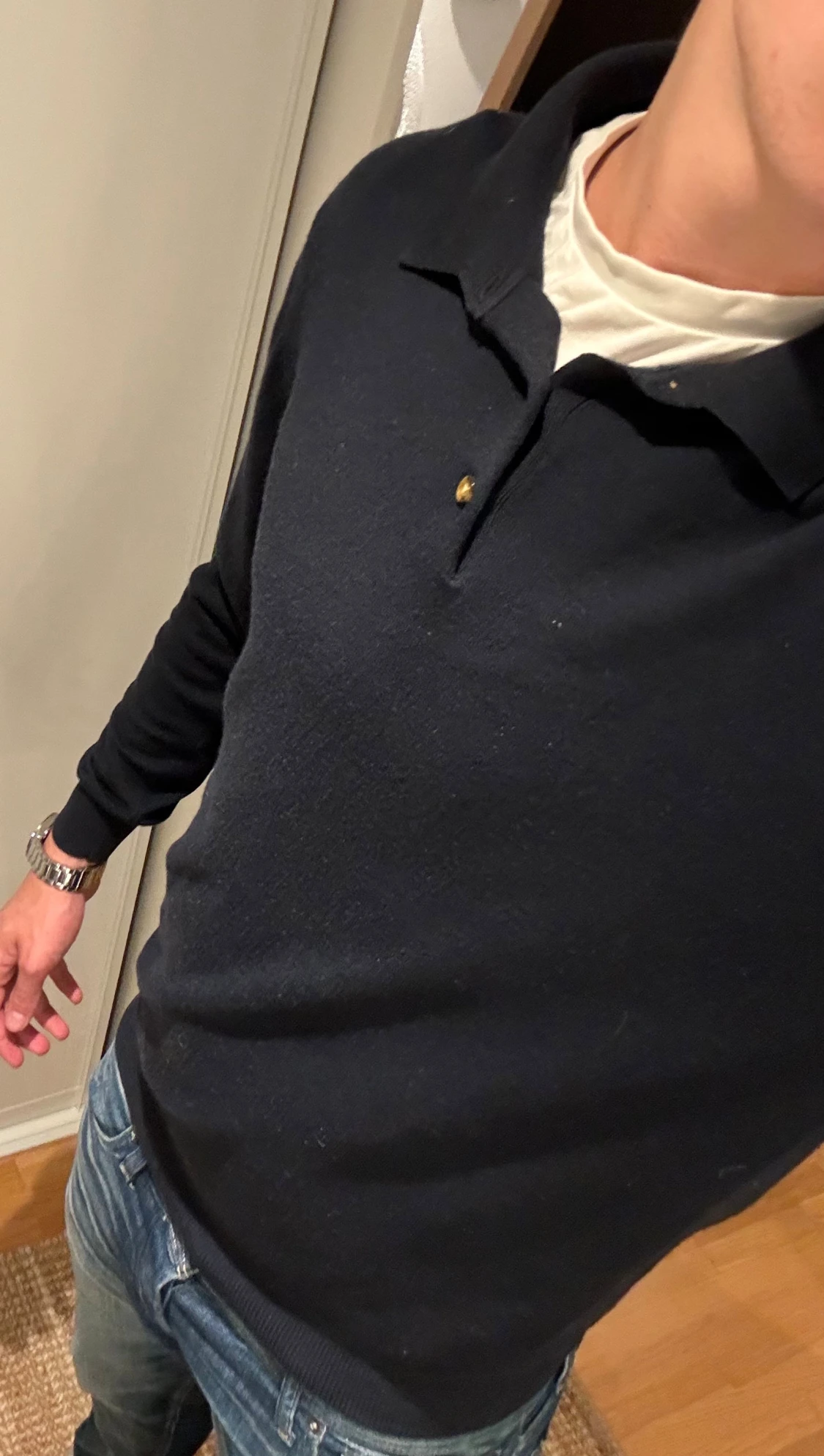 John Henric pikétröja merinoull  - 2