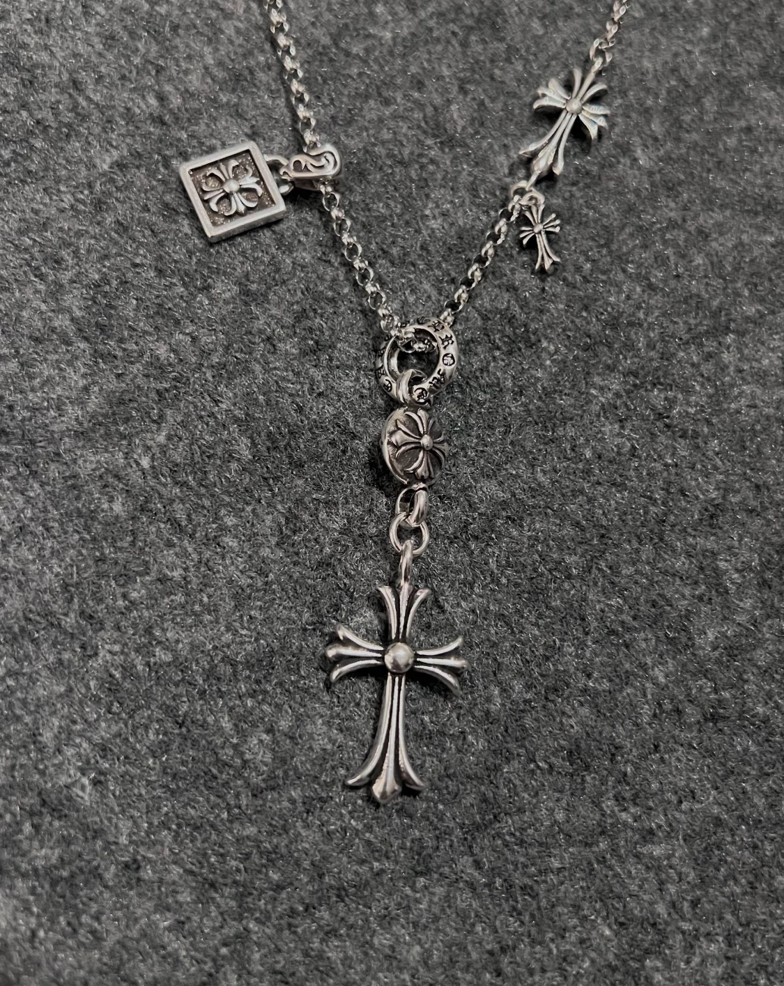 Cross & Tags Rebel Necklace