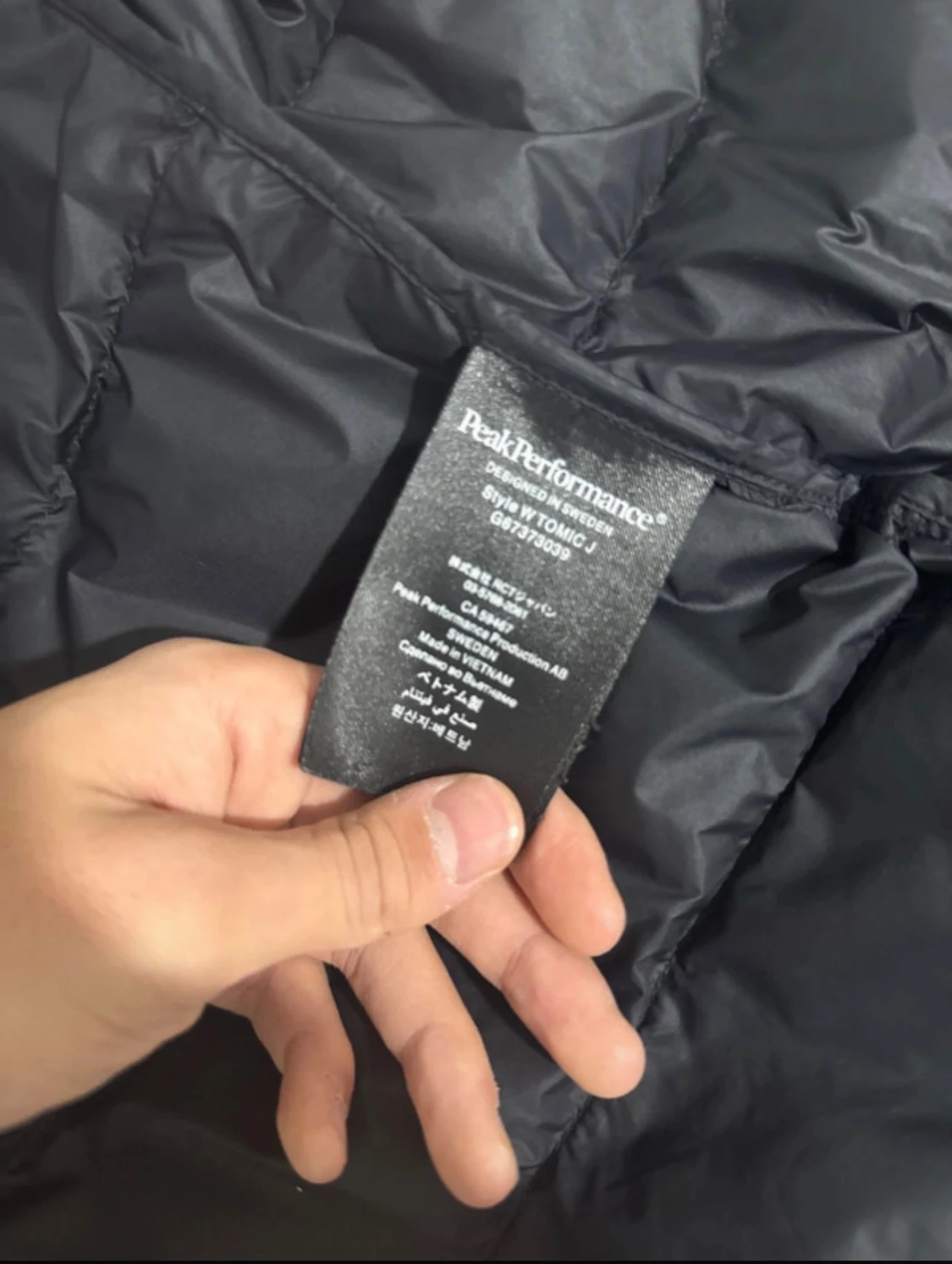 Svart dunjacka Peak Performance - 4