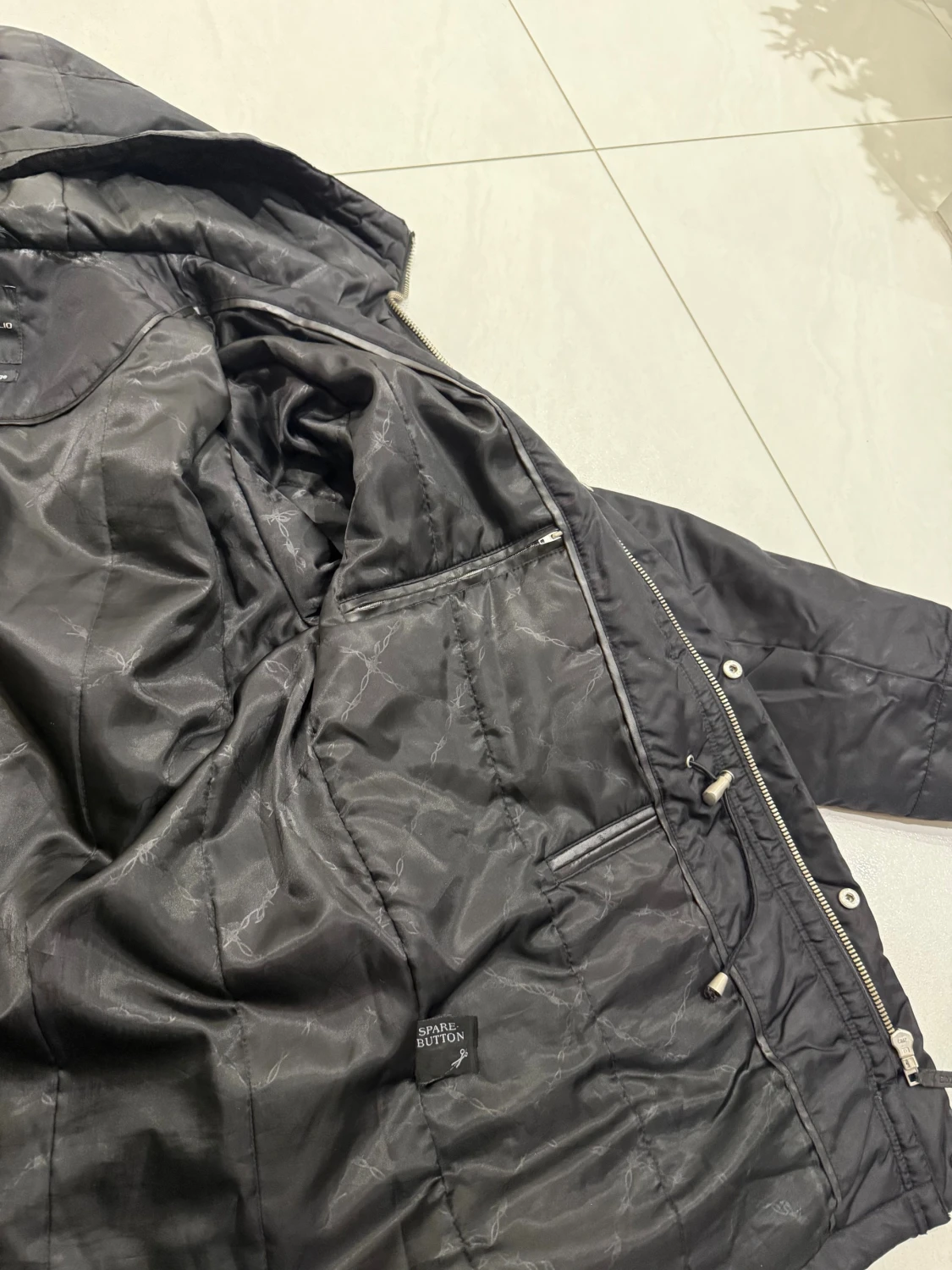 Svart parkajacka från River Island - 3