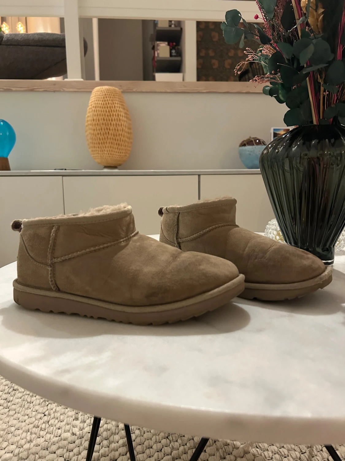 Beige UGG boots i mocka