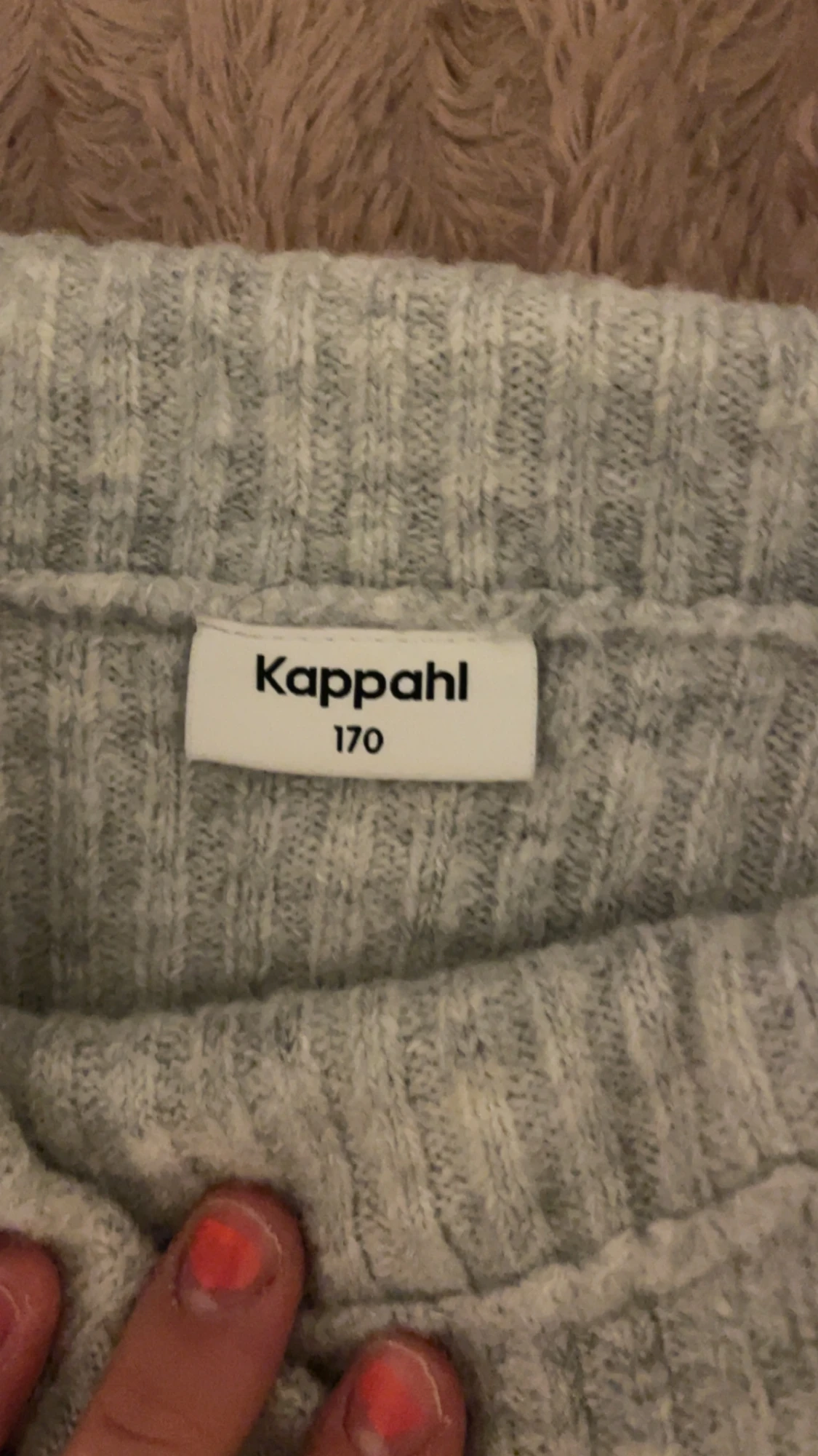 Grå ribbade mjukisbyxor Kappahl 170 - 1