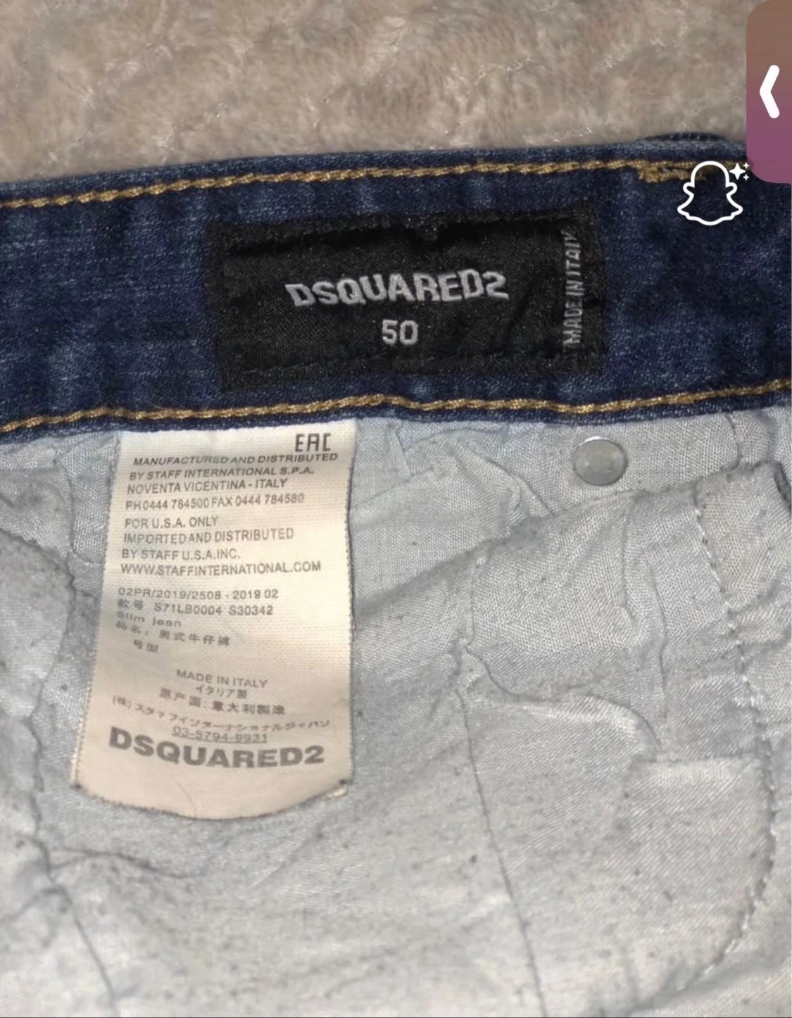 DSQUARED2 jeans med färgstänk och tryck - 2