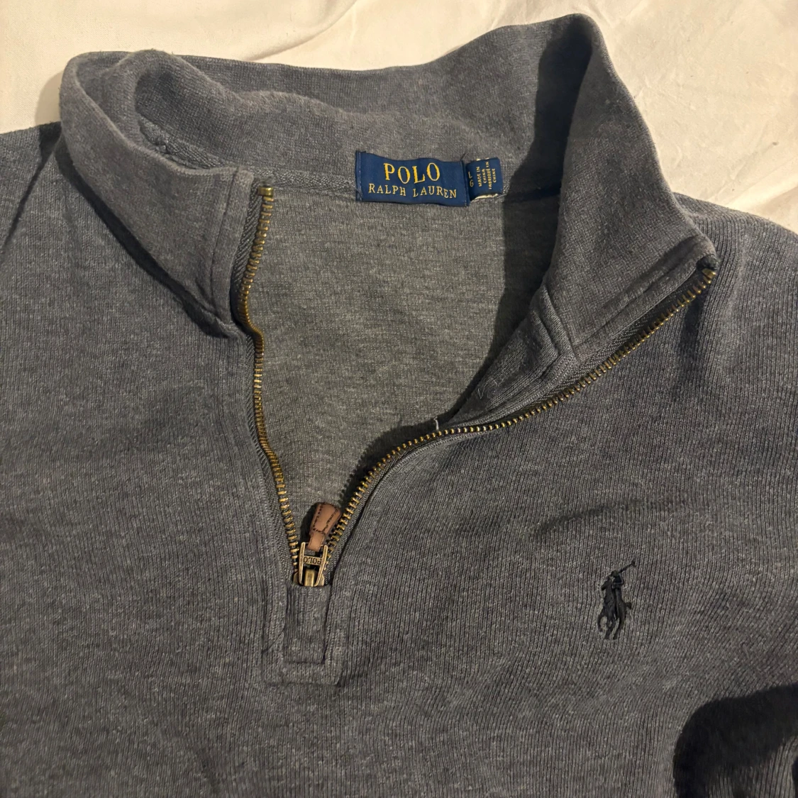 Grå half zip tröja från Polo Ralph Lauren - 3