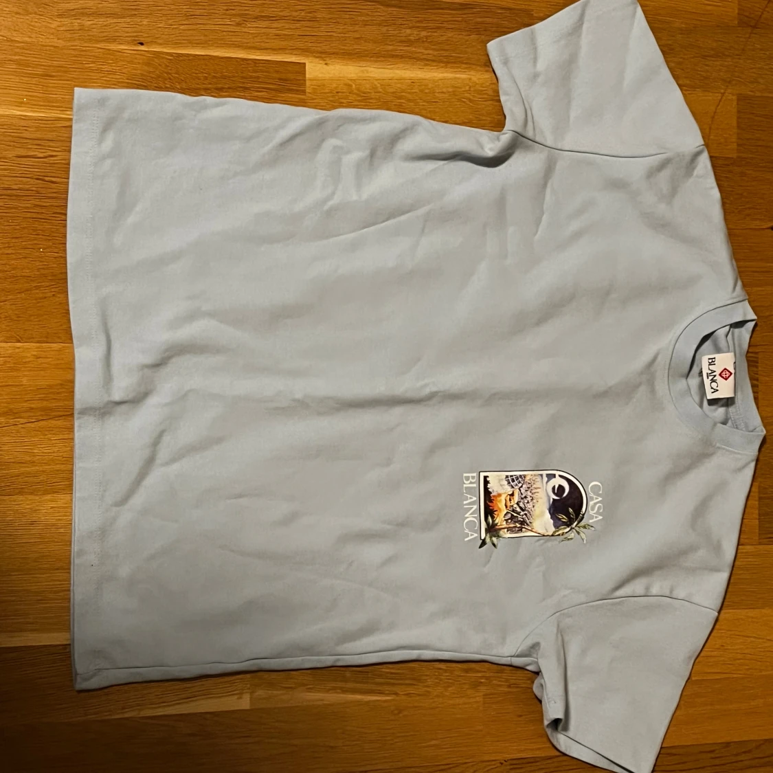 Ljusblå Casa Blanca t-shirt med tryck