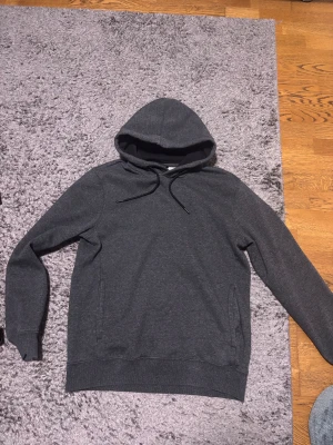 Hoodie från HM storlek S - Jag säljer en mörk grå Hoodie som är köpt från HM och den är storlek S jag har använt ca 2-3 gånger jag säljer för den inte passar mig den är i bra skick utan tecken på skador
