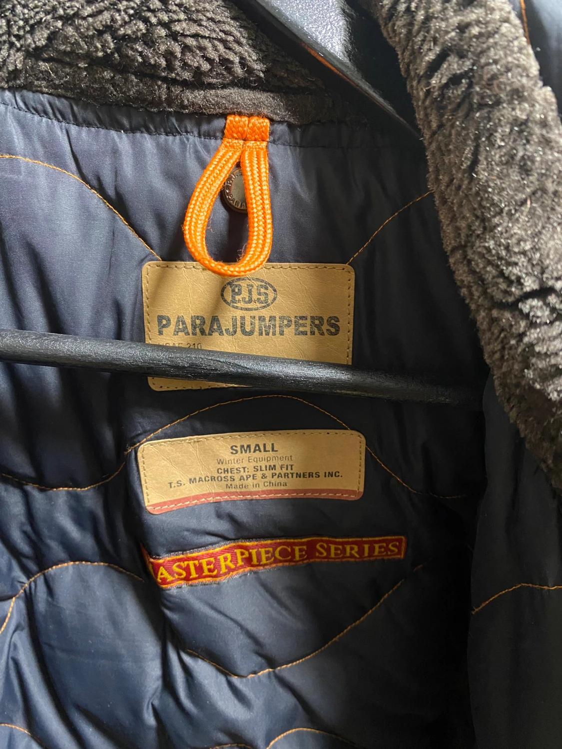 Parajumpers mörkblå parkajacka med päls - 6