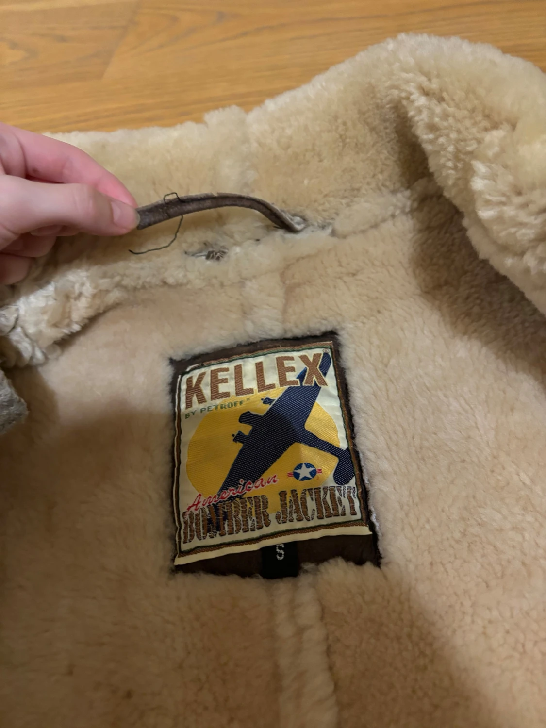 Brun bomberjacka med teddyfoder från Kellex - 4