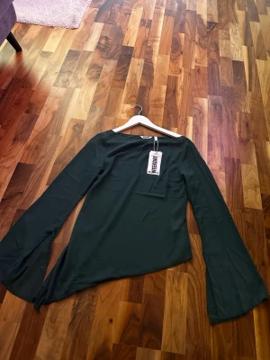 Genomskinlig grön blus  - Oanvänd genomskinlig grön blus med passform 