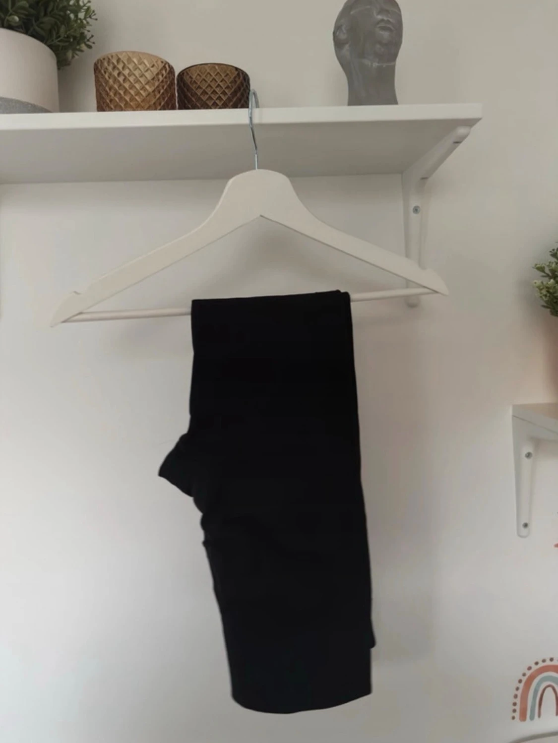 Svarta leggings i mjukt material oanvänt