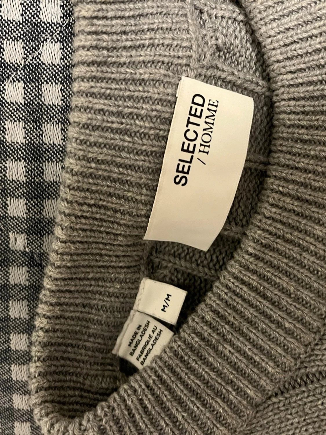 Grå kabelstickad tröja Selected Homme - 2