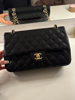 Svart väska med gulddeteljer  - I fint skick! Pris kan diskuteras vid snabbt köp!