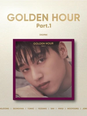 ATEEZ - GOLDEN HOUR PART. 1 (Wooyoung Digipack Ver) - Ateez album med allt inkluderat i perfekt kondition. 🩷