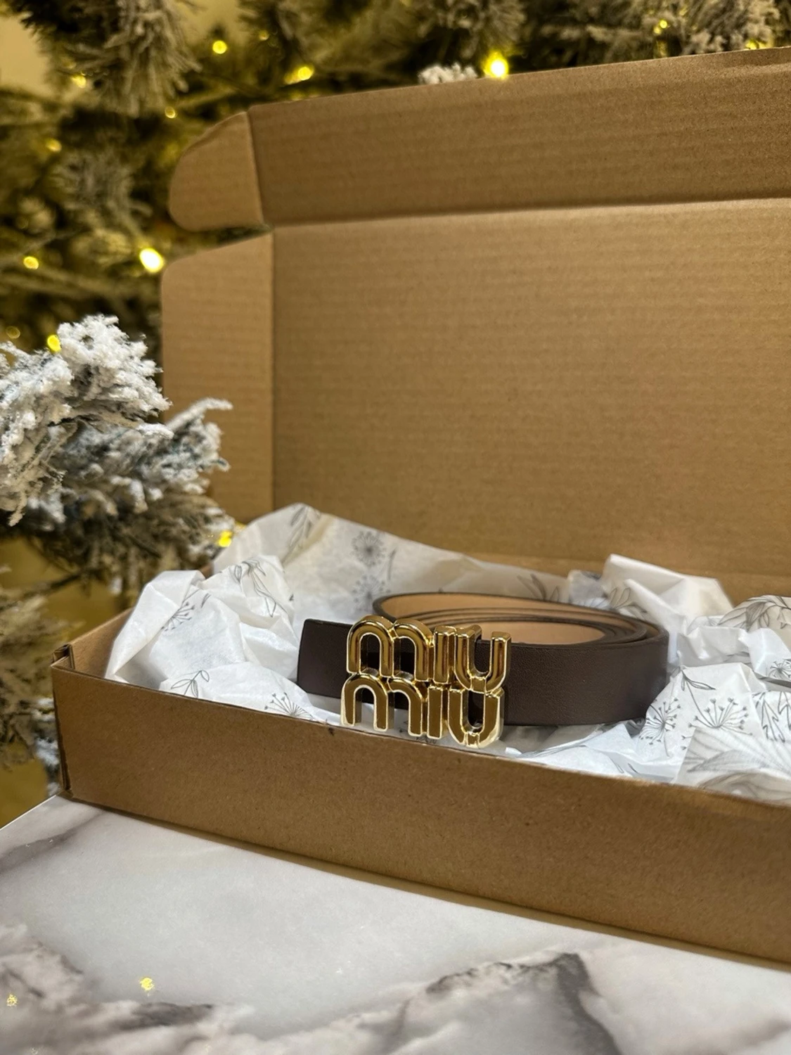 Brun skinnväst från Miu Miu - 1