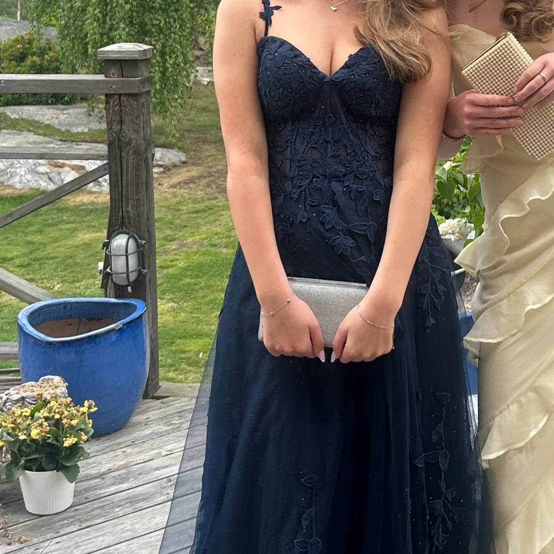 Marinblå balklänning  - 1